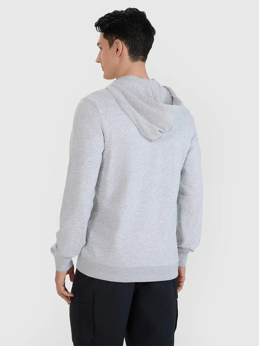 Hanorac cu fermoar pentru bărbați 4F M1768 4FWMM00TSWSM1768 grey