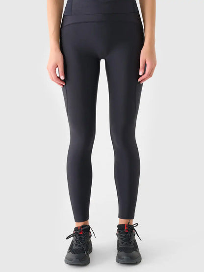 Legginși de antrenament pentru femei 4F F366 4FWAW25TFTIF366 deep black