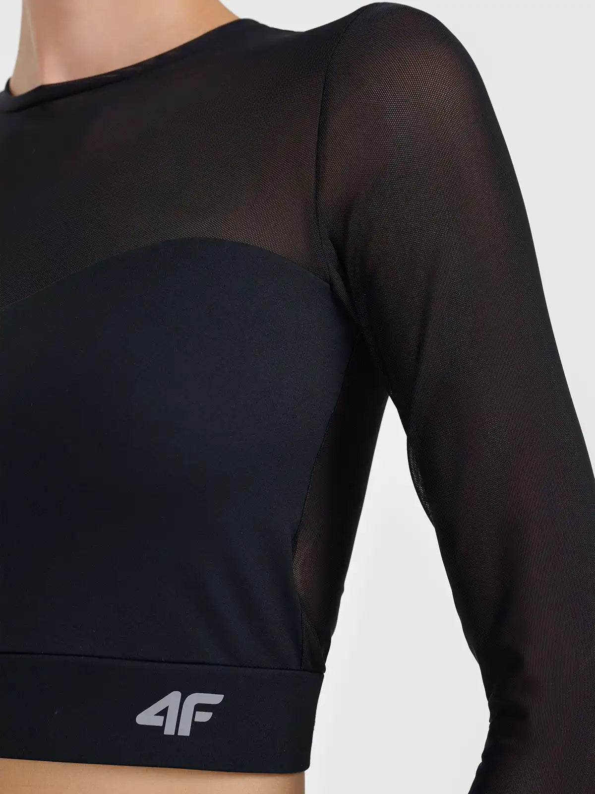 Longsleeve de fitness pentru femei 4F  F594 4FWAW26TFLOF594 deep black