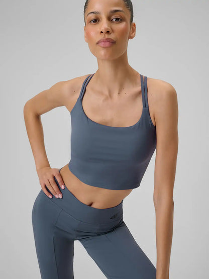 Бра для йоги 4F F0745 4FWSS26TFSLF0745 denim