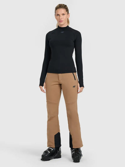 Женский лонгслив термо  4F F093 4FWAW25UBRUF093 deep black