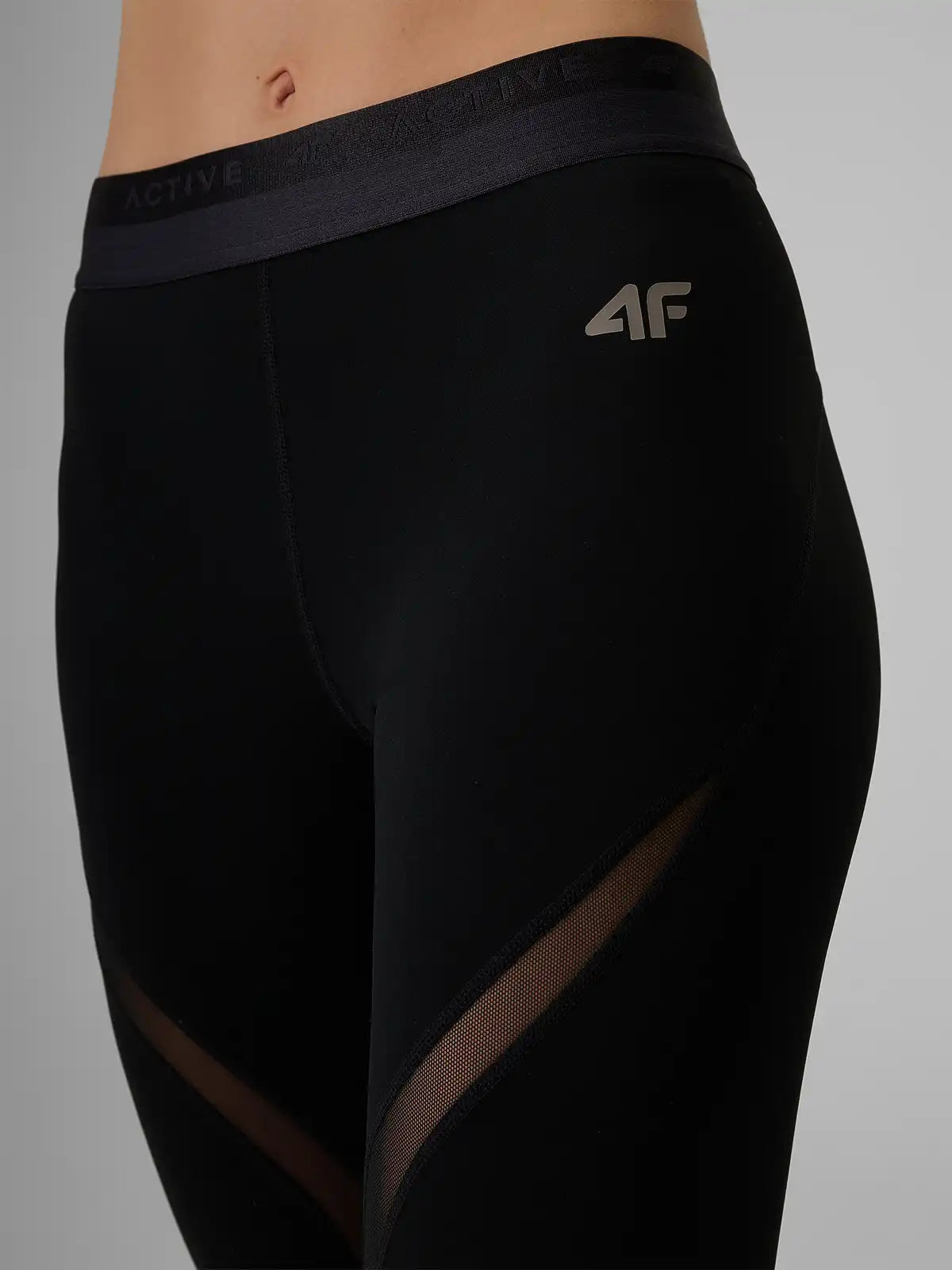 Женские леггинсы для фитнеса 4F  F475 4FWAW26TFTIF475 deep black