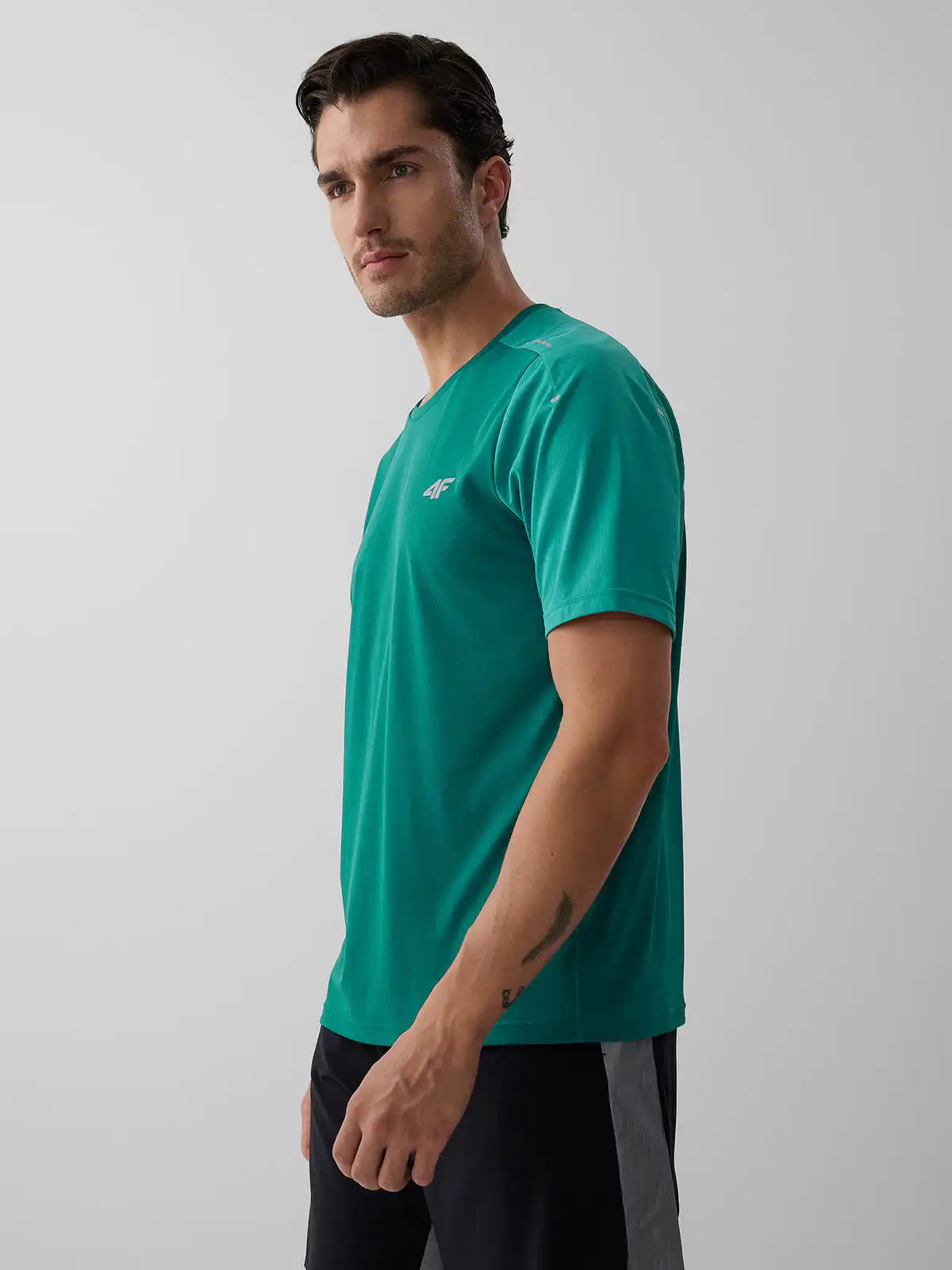 Tricou de alergare pentru bărbați 4F M2276 4FWAW26TFTSM2276 teal