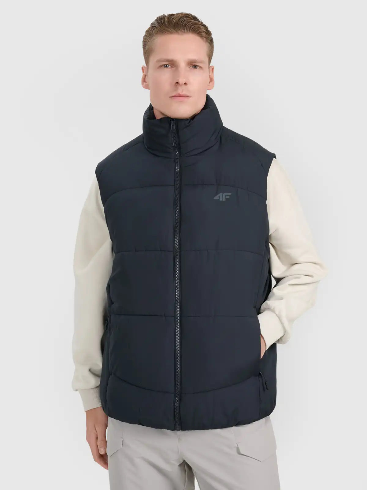 Vestă pentru bărbați  4F M295 4FRAW25TVJAM295 deep black