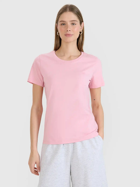 Женская футболка casual 4F F2356 4FWMM00TTSHF2356 light pink