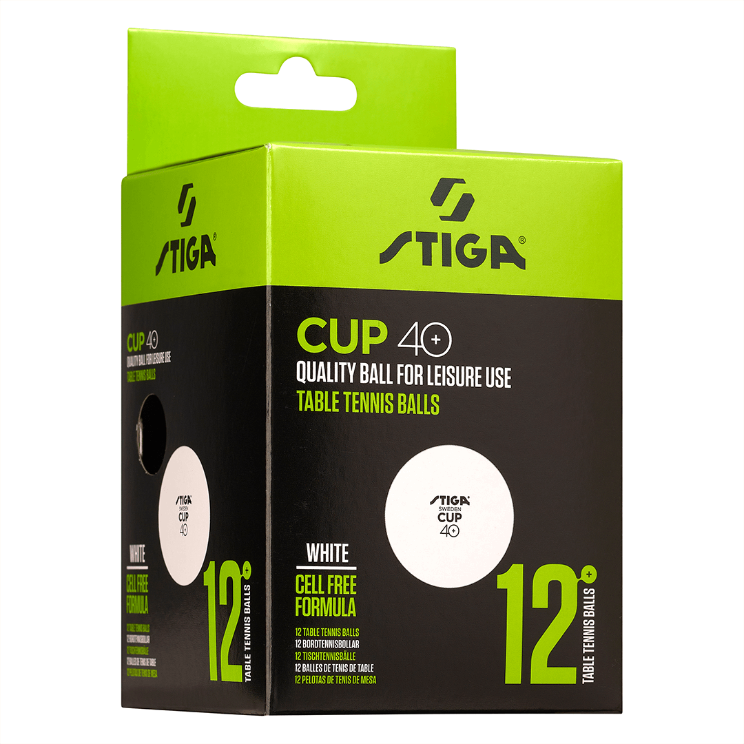 Set de mingi pentru tenis de masă Stiga Ball Cup 40+ White 12-pack 1110-2510-12