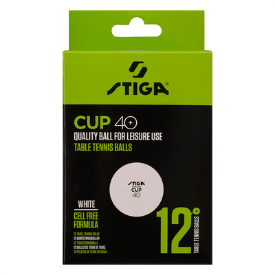 Set de mingi pentru tenis de masă Stiga Ball Cup 40+ White 12-pack 1110-2510-12