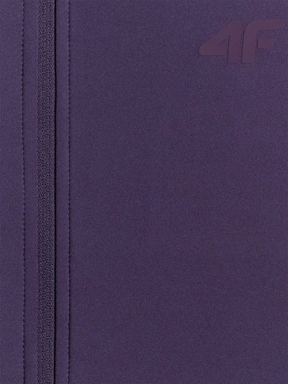 Женский батник на молнии для фитнеса 4F F656 4FWSS26TFSWF656 dark violet