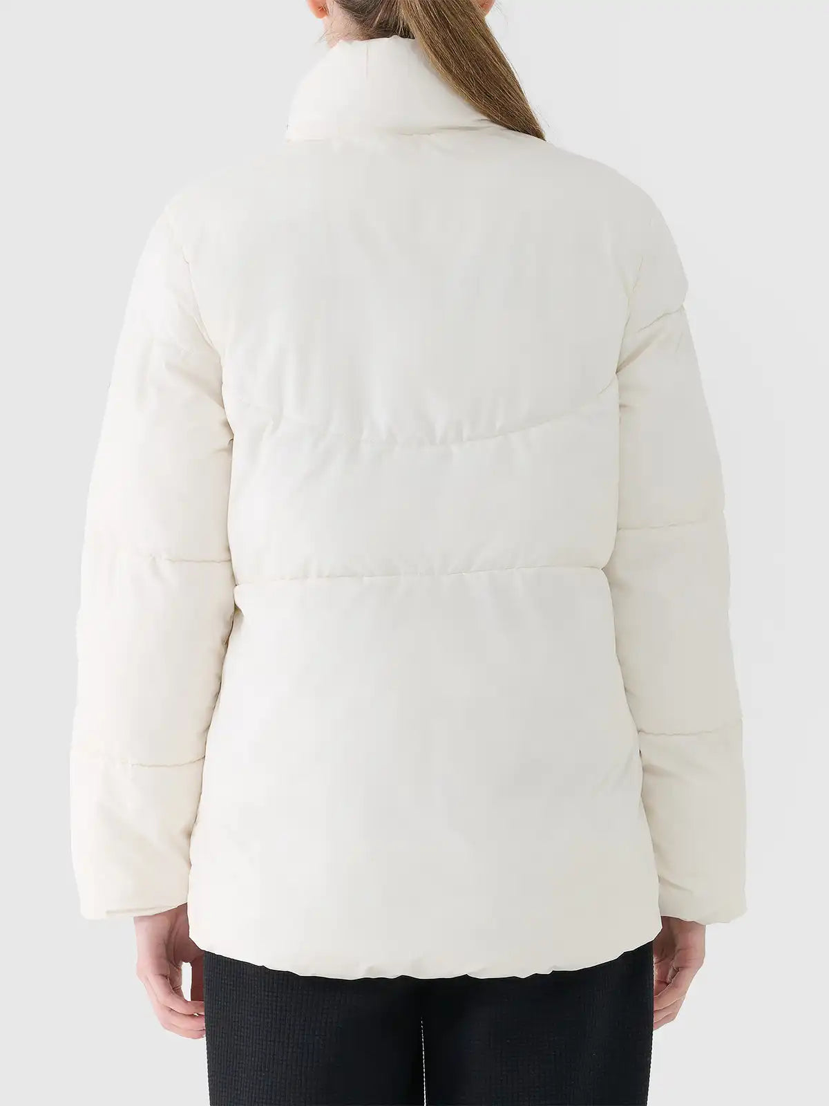 Jachetă de puf pentru femei 4F F583 4FWAW25TDJAF583 creme