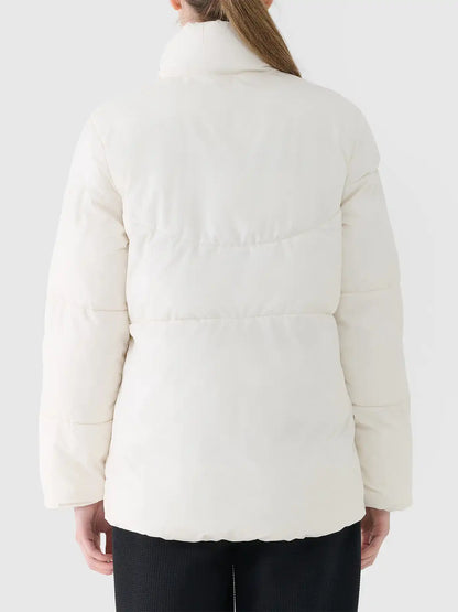 Jachetă de puf pentru femei 4F F583 4FWAW25TDJAF583 creme