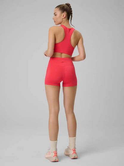 Женские короткие леггинсы для фитнеса 4F F086 4FWSS26TFSTF086 coral