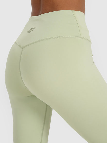 Legginși de antrenament pentru femei  4F F360 4FWAW25TFTIF360 light green