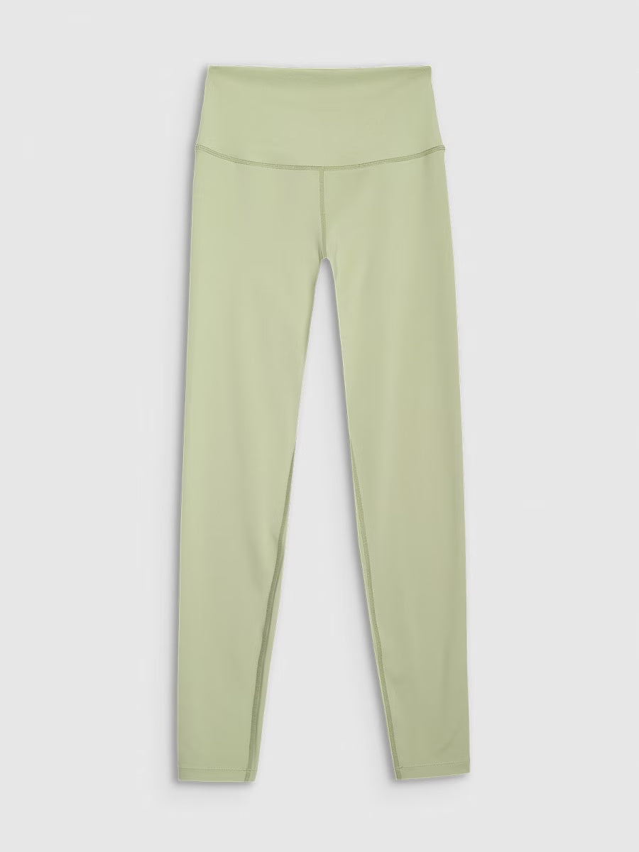Legginși de antrenament pentru femei  4F F360 4FWAW25TFTIF360 light green