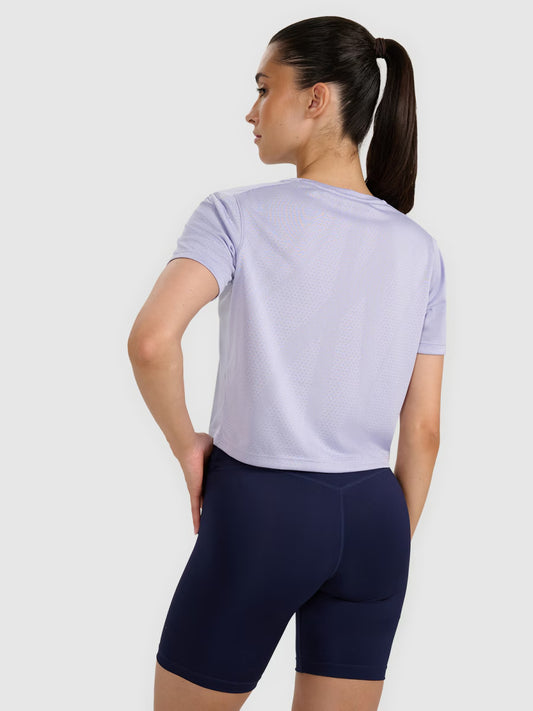 Женская укороченная футболка для фитнеса 4F F1519 4FWAW25TFTSF1519 light blue