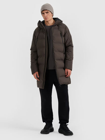 Jachetă impermeabilă pentru bărbați 4F M0995 4FWAW25TTJAM0995 khaki