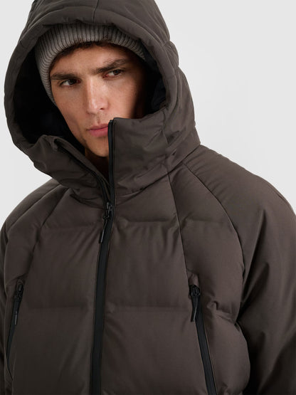 Jachetă impermeabilă pentru bărbați 4F M0995 4FWAW25TTJAM0995 khaki