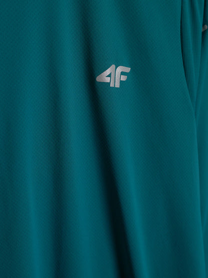 Longsleeve pentru bărbați pentru alergare 4F M591 4FWAW26TFLOM591 teal