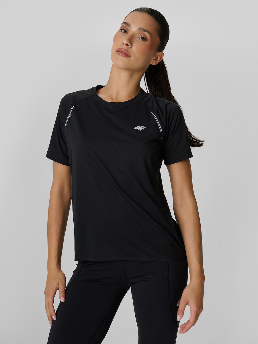 Tricou de alergare pentru femei 4F F2274 4FWAW26TFTSF2274 deep black 
