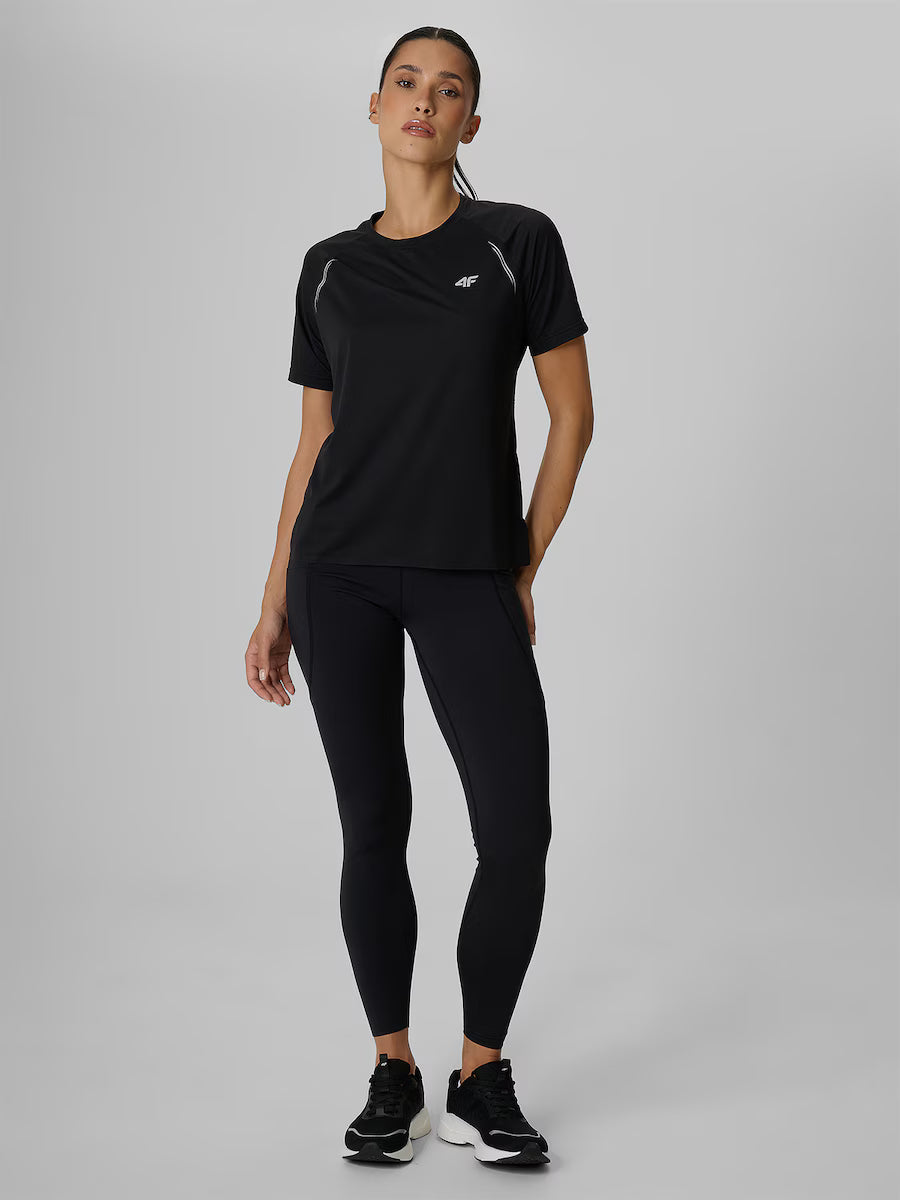 Tricou de alergare pentru femei 4F F2274 4FWAW26TFTSF2274 deep black 