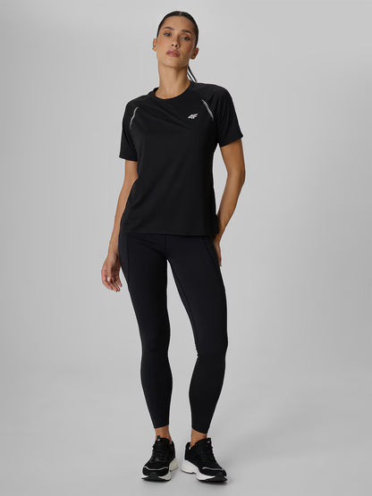 Tricou de alergare pentru femei 4F F2274 4FWAW26TFTSF2274 deep black 