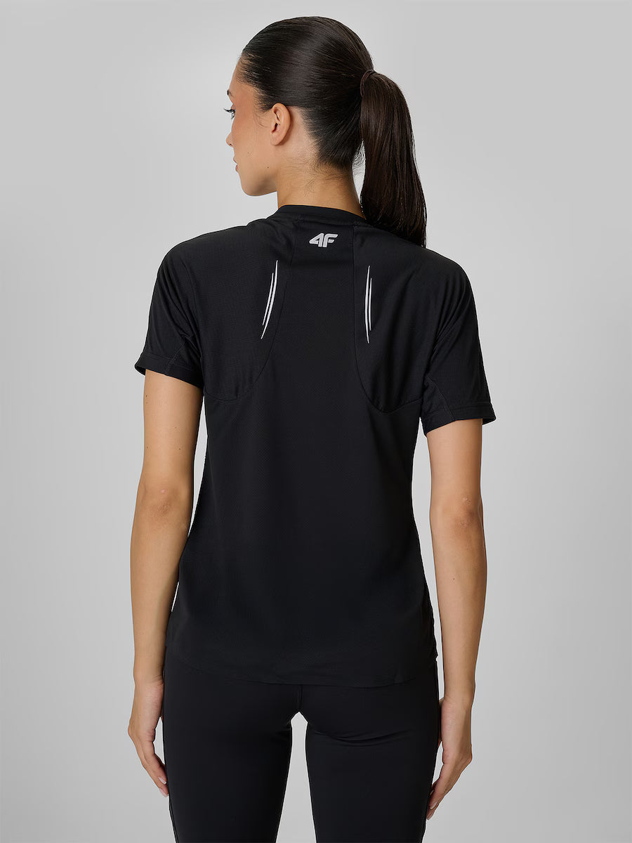 Tricou de alergare pentru femei 4F F2274 4FWAW26TFTSF2274 deep black 