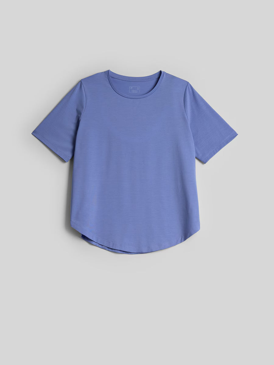 Tricou de yoga pentru femei 4F F2295 4FWAW26TFTSF2295 light blue