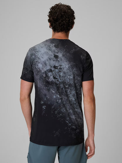 Tricou de fitness pentru bărbați 4F M2220 4FWAW26TFTSM2220 black allover