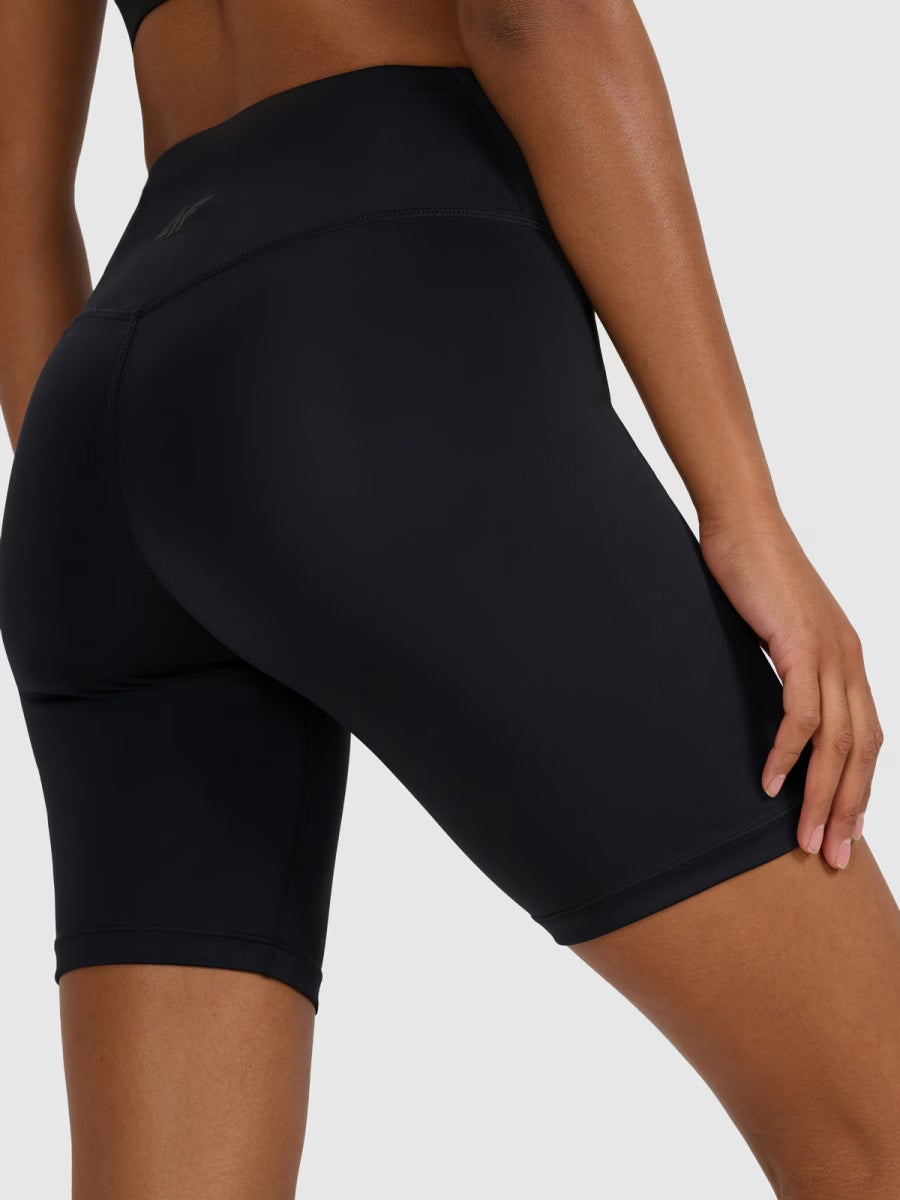 Legginși scurte de antrenament pentru femei 4F F079 4FWMM00TFSTF079 deep black