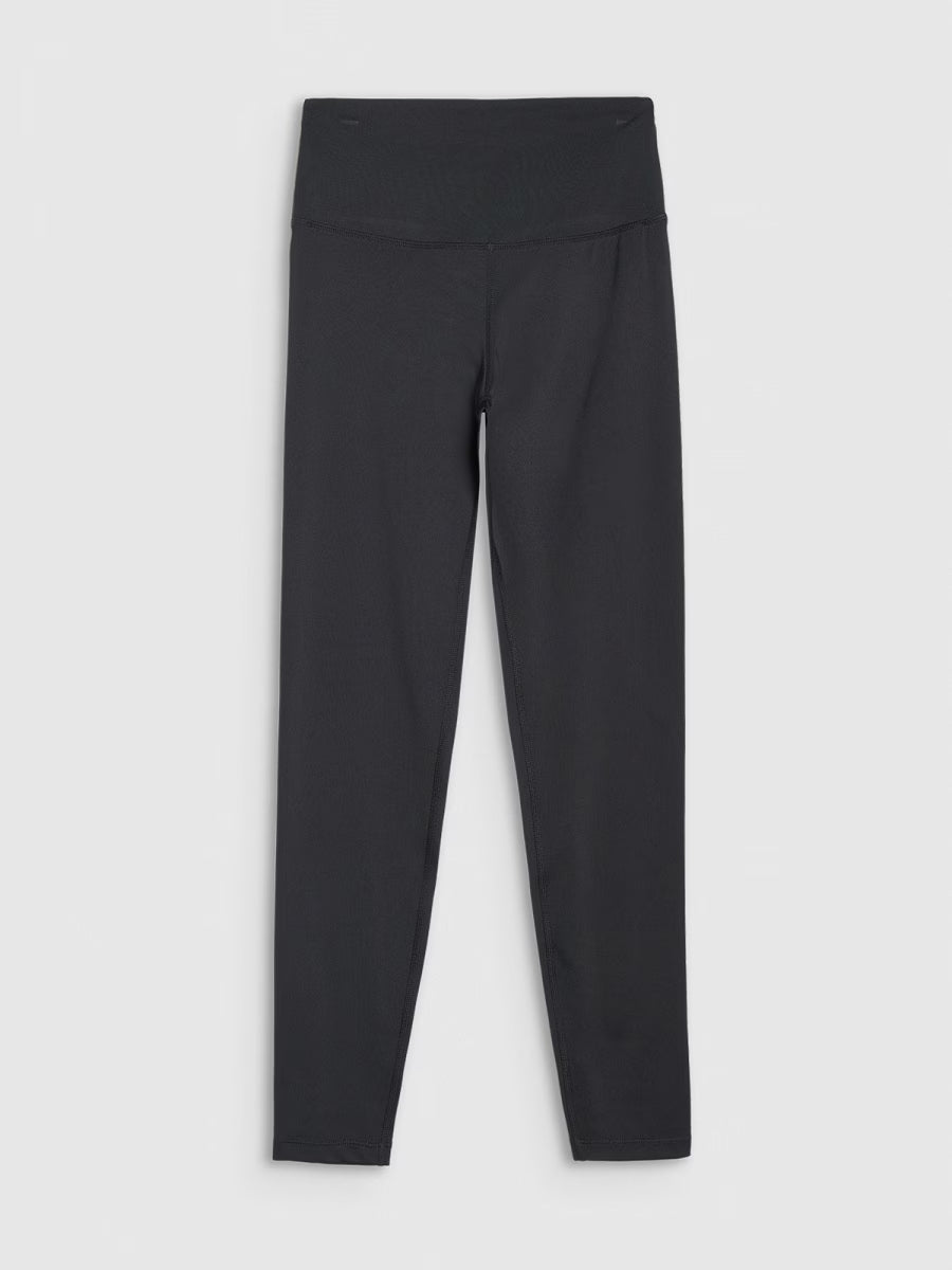 Legginși de antrenament pentru femei 4F F411 4FWMM00TFTIF411 deep black