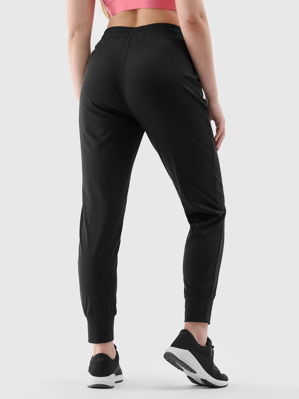 Pantaloni sport pentru femei 4F F454 4FWSS24TFTRF454 Black