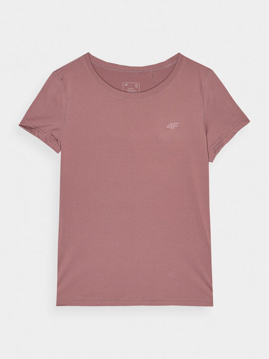 Женская футболка для фитнеса 4F F604 4FWSS24TFTSF604 Light pink