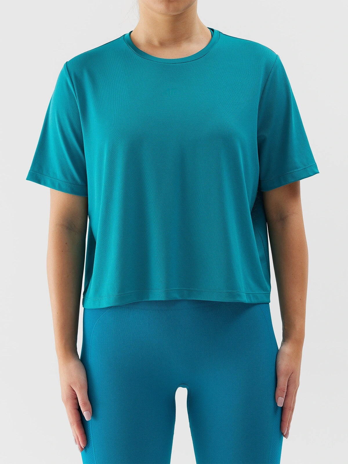Женская футболка для фитнеса 4F F709 4FWSS24TFTSF709 Turquoise