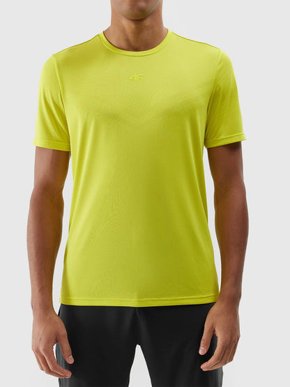 Tricou de alergare pentru bărbați 4F M697 4FWSS24TFTSM697 Canary green
