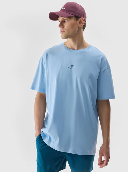 Мужская футболка casual 4F M1287 4FWSS24TTSHM1287 Blue