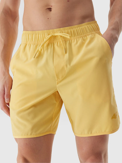 Pantaloni scurți de plajă pentru bărbați 4F M092 4FWSS24UBDSM092 Yellow