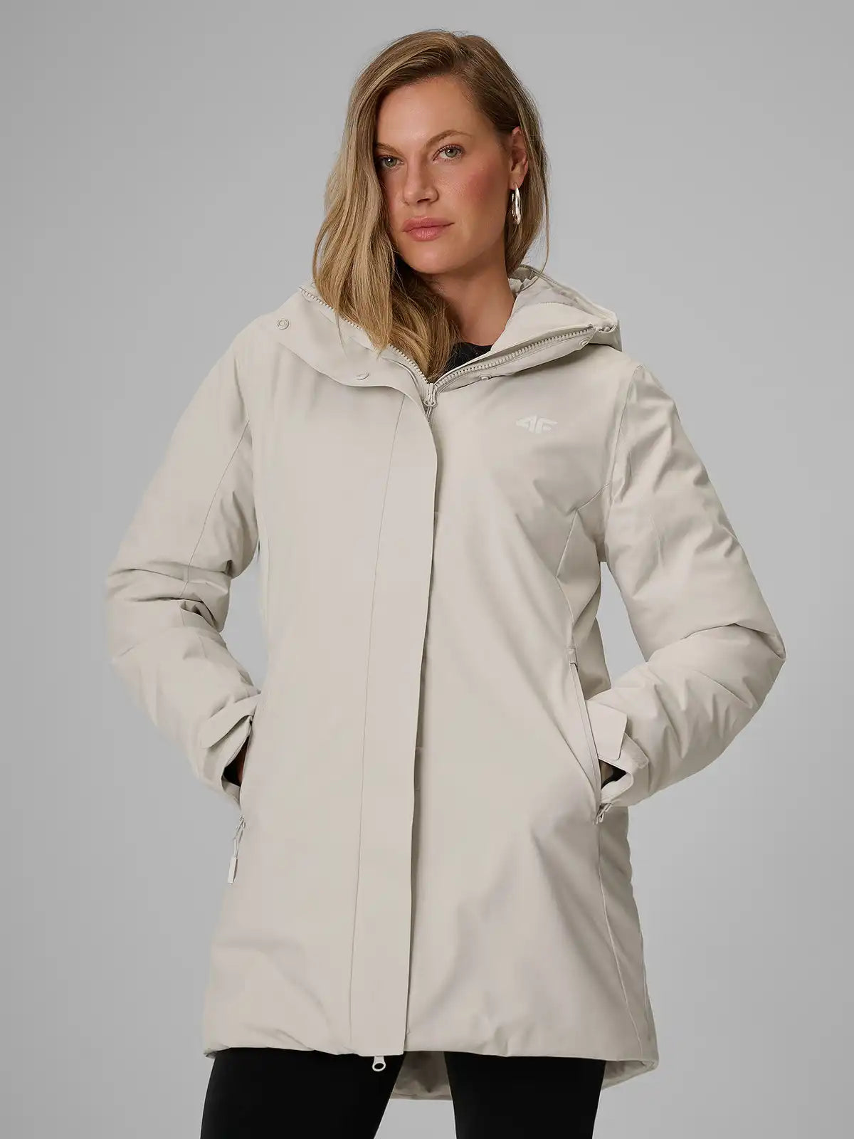 Женская куртка Technical jacket 4F F1210 4FWAW26TTJAF1210 cold light grey