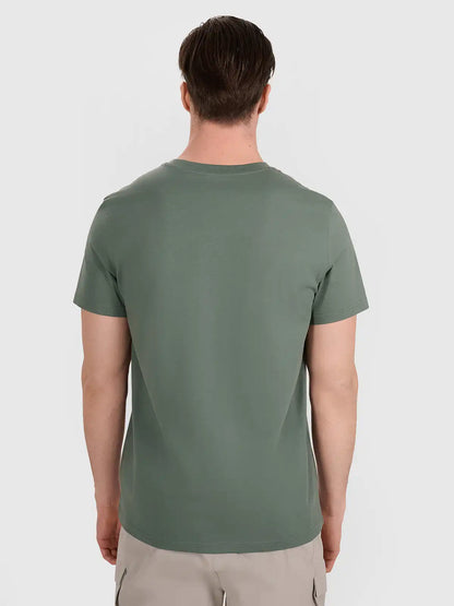 Tricou pentru bărbați casual 4F M2441 4FWAW25TTSHM2441 green