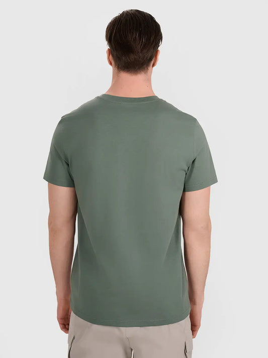 Tricou pentru bărbați casual 4F M2441 4FWAW25TTSHM2441 green