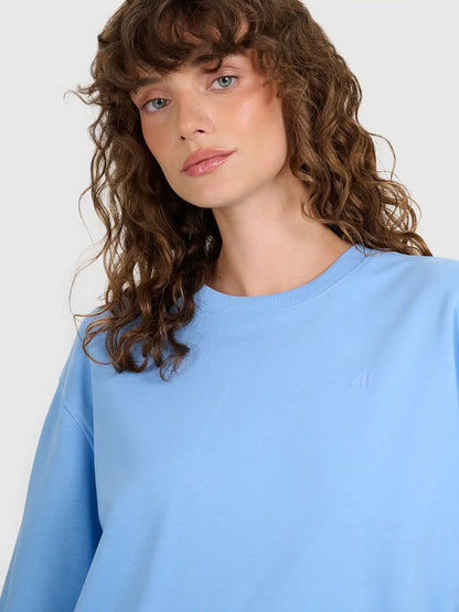 Женский батник 4F F1765 4FWMM00TSWSF1765 denim