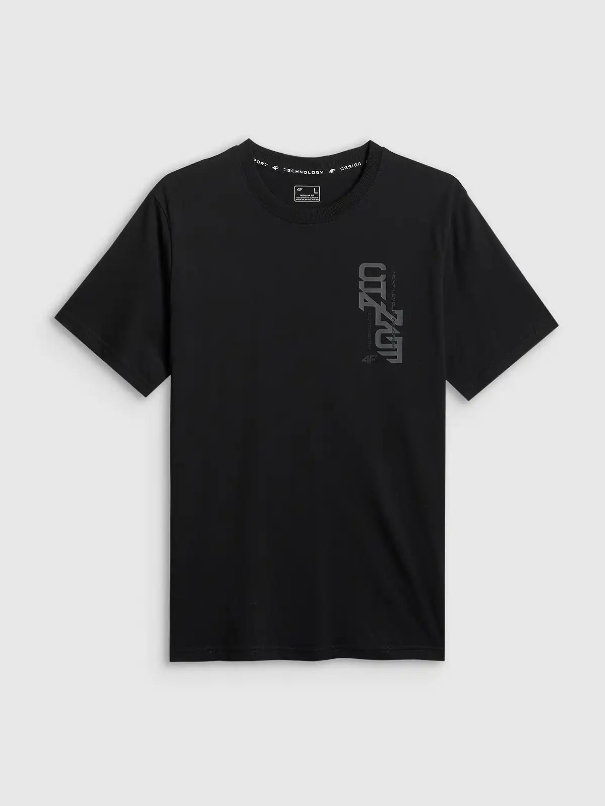 Tricou pentru bărbați casual  4F M2665 4FWSS26TTSHM2665 deep black