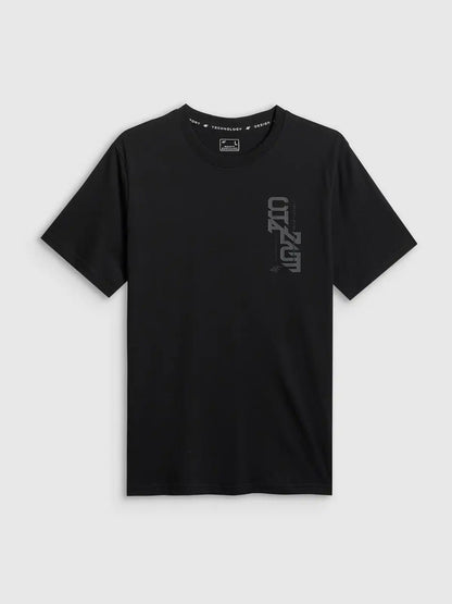 Tricou pentru bărbați casual  4F M2665 4FWSS26TTSHM2665 deep black
