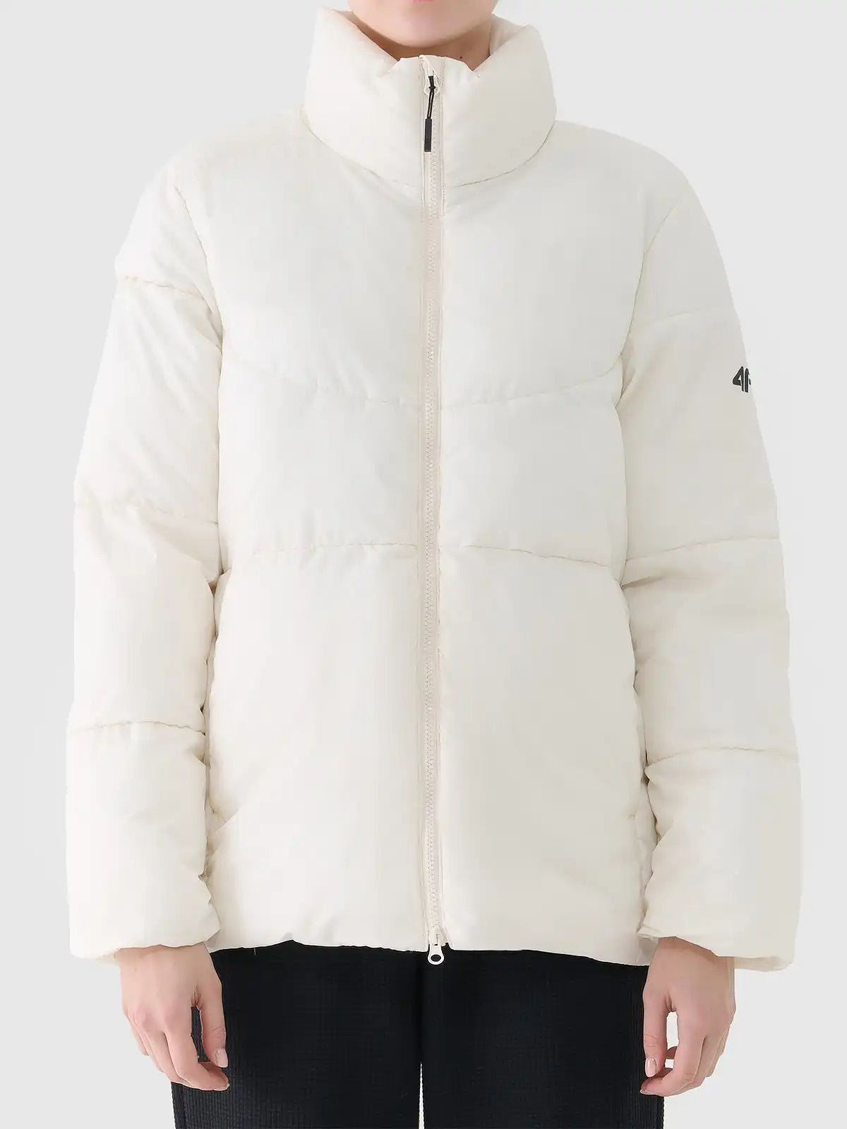 Jachetă de puf pentru femei 4F F583 4FWAW25TDJAF583 creme