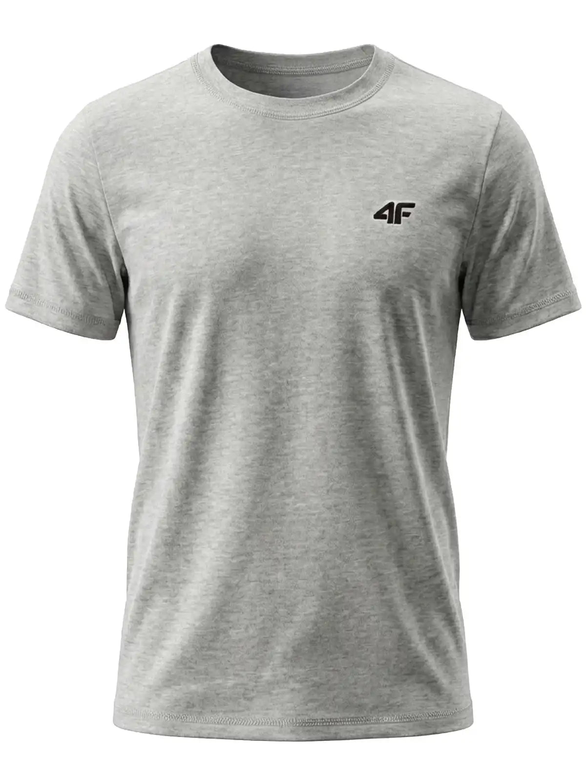 Tricou pentru bărbați casual 4F M3341 4FWMM00TTSHM3341 grey melange