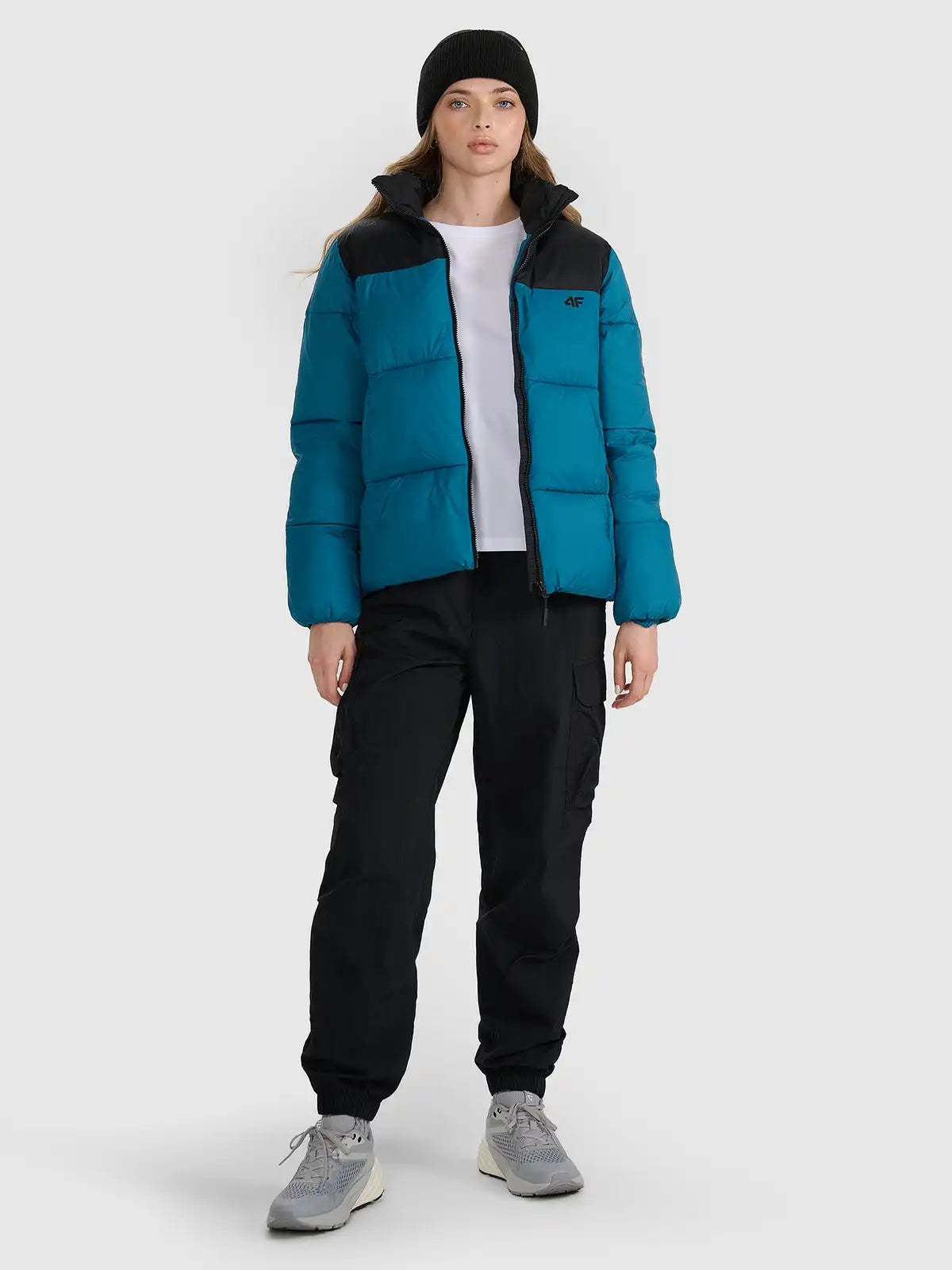 Женский пуховик 4F F581 4FWAW25TDJAF581 teal
