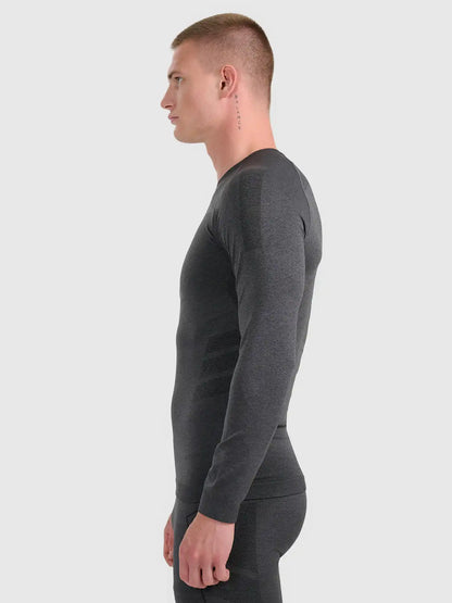 Мужской лонгслив термо 4F M237 4FWAW25USEAM237 black melange