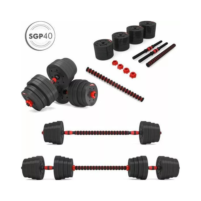 Set de gantere și bare Abisal HMS SGP40 Abisal 40kg
