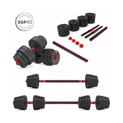 Set de gantere și bare Abisal HMS SGP40 Abisal 40kg