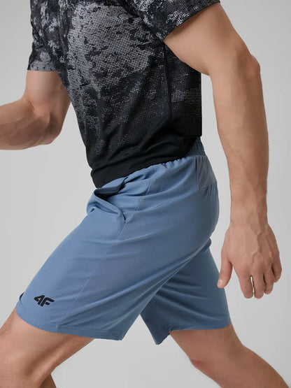 Pantaloni scurți de antrenament pentru bărbați  4F M1278 4FWSS26TFSHM1278 denin