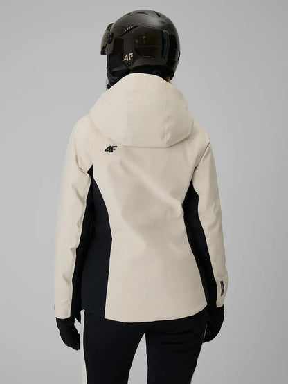 Geacă de ski pentru femei 4F F1222 4FWAW26TTJAF1222 off white