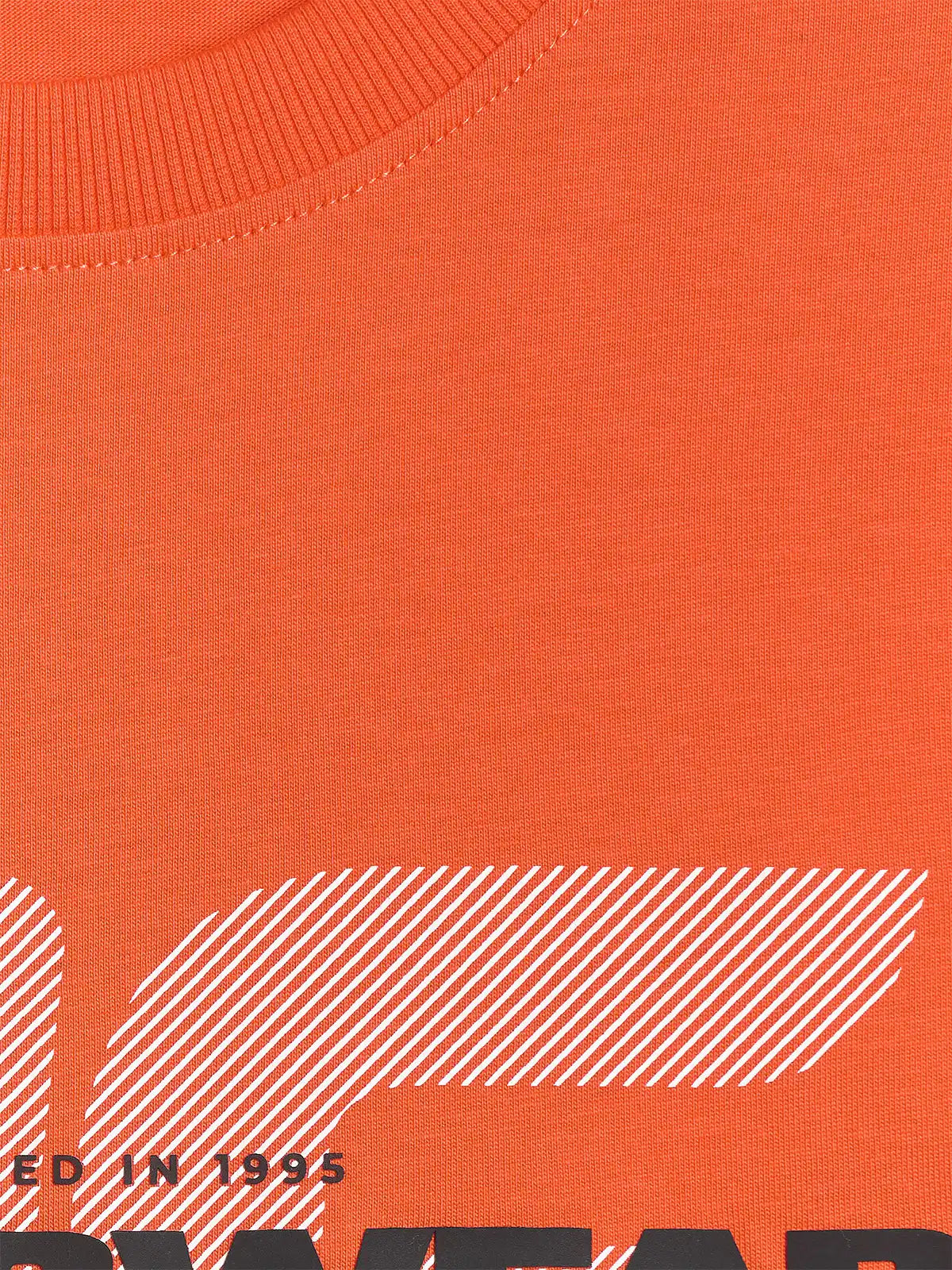 Tricou pentru bărbați casual 4F M2666 4FWSS26TTSHM2666 orange